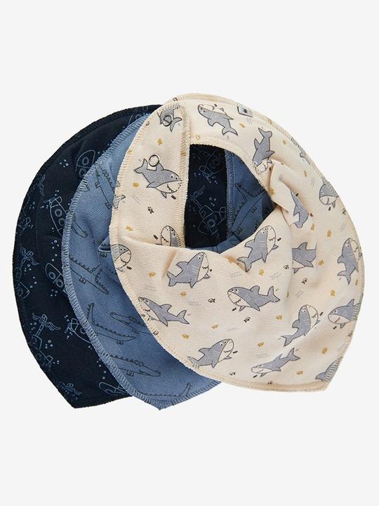 Actual product image Pippi Bandana Bib Dark Blue (0 months)