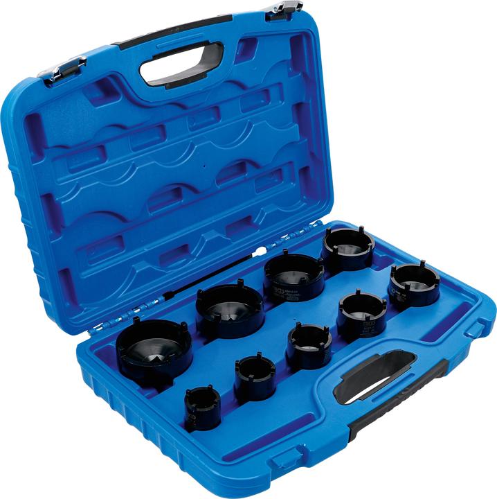 Actual product image BGS Groove Nut Socket Set | external tooth | KM4 - KM12 | 9 pcs.