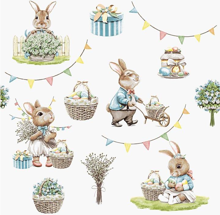 Paper + Design Serviette de Pâques 33x33cm (20 pcs, 33 x 33 cm)