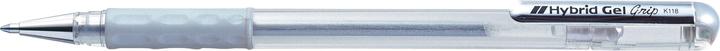 Actual product image Pentel Roller Hybrid Gel Grip (Silver, 1 x)