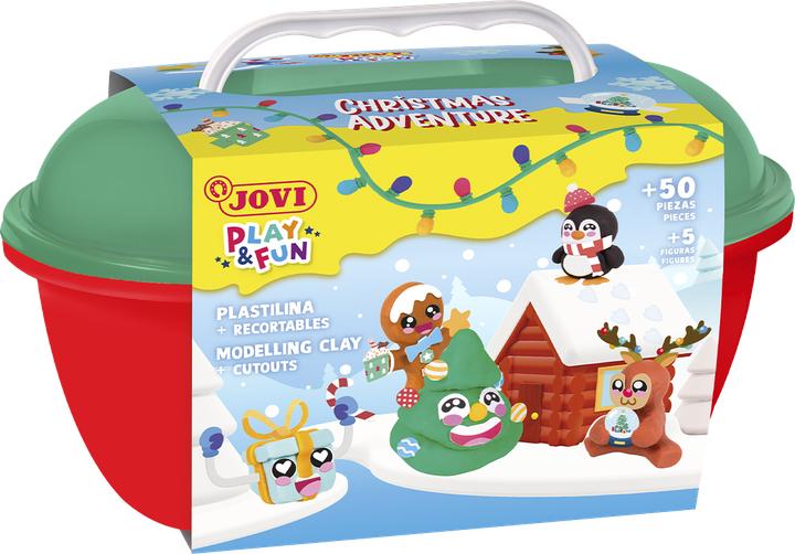 Actual product image Jovi Play&Fun Koffer Plastilina Kit - Christmas