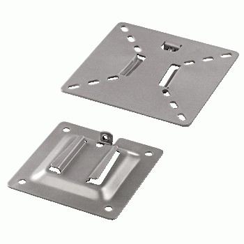Produktbild Hama Slim" LCD Wall Bracket, Silver, 10" - 26" LCD Vesa 50 x 50, 75 x 75, 100 x 100 mm, 95 x 95 x 0 (Wand, 26")
