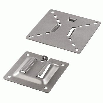 Produktbild Hama Slim" LCD Wall Bracket, Silver, 10" - 26" LCD Vesa 50 x 50, 75 x 75, 100 x 100 mm, 95 x 95 x 0 (Wand, 26")