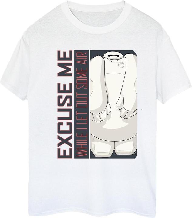 Actual product image Disney Womens/Ladies Big Hero 6 Baymax Excuse Me Some Air Cotton Boyfriend T-Shirt (XXL)
