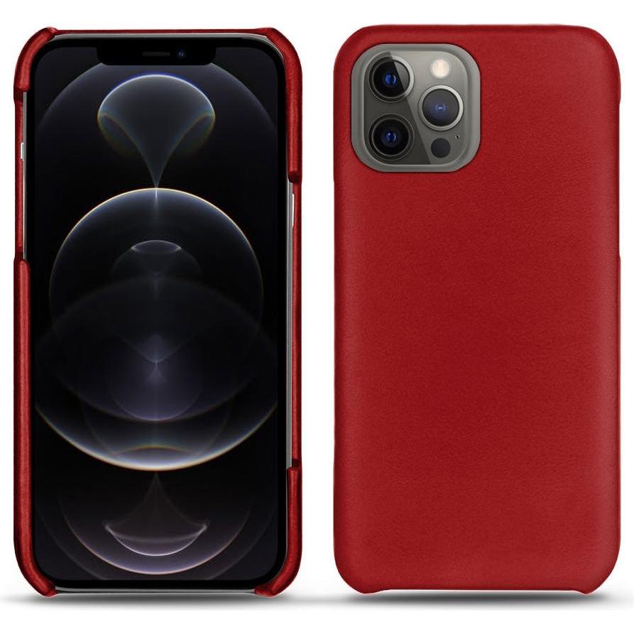 Noreve Lederschutzhülle (Apple iPhone 12 Pro Max), Smartphone Hülle, Rot