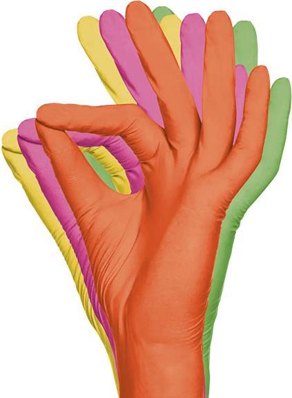 Produktbild Style Tuttifrutti Nitrilhandschuhe Farbmix Small (S)