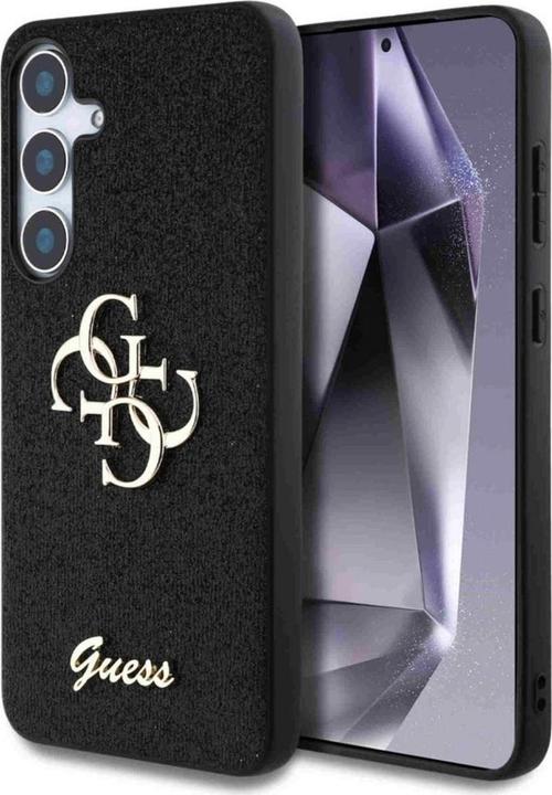 Productafbeelding Guess Etui Fixed Glitter Big 4G Metal Logo do Samsung Galaxy S25 czarny (Samsung Galaxy S25)