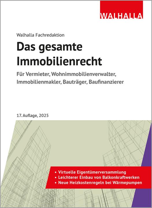 Actual product image Das gesamte Immobilienrecht (German, Valhalla Editorial Office, 2025)