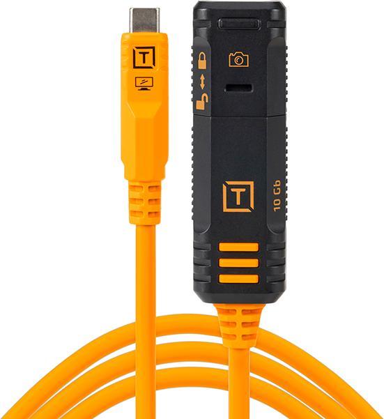 Tether Tools TetherPro Optima 10G USB-C TetherBoost Locking Extension Cable (4.80 m, USB 3.2 Gen 2, 100 W)