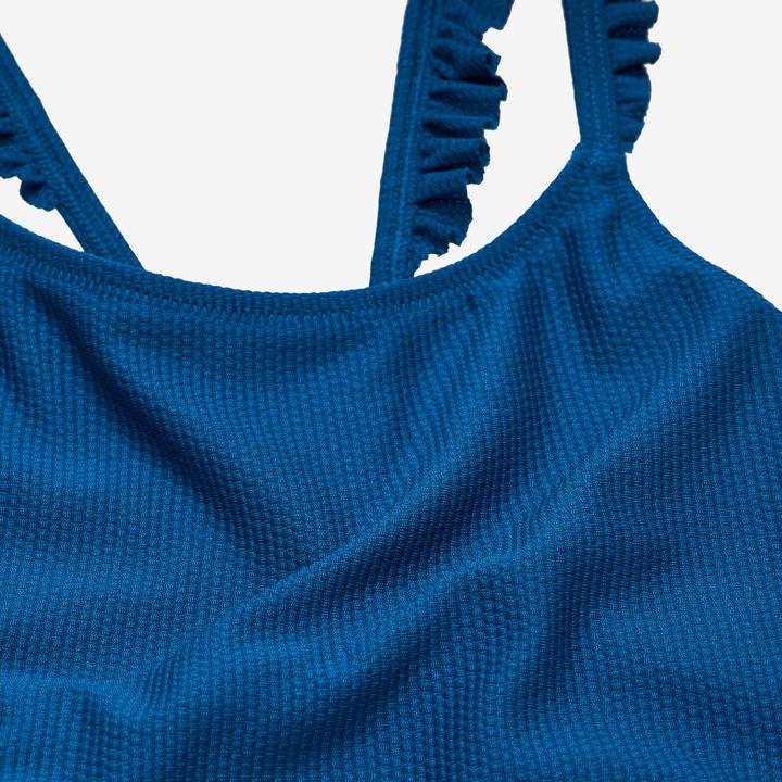 Actual product image Nabaiji Girls’ swimming 1-piece swimsuit - 100 Lila cobe blue