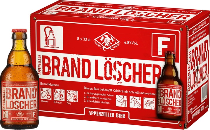Produktbild Appenzeller Bier Brand Löscher (8 x 33 cl)
