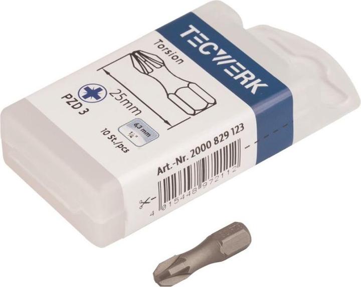 Produktbild Tecwerk Bit P829123 1/4 ″ PZD 3 Länge 25 mm