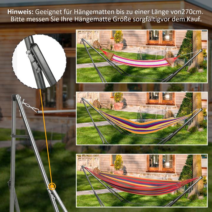 Image du produit Outsunny Support pour hamacs avec cadre en acier (120 kg)