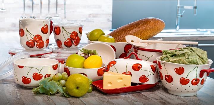 Produktbild neuetischkultur Küchensieb Keramik Cherry (20 cm)