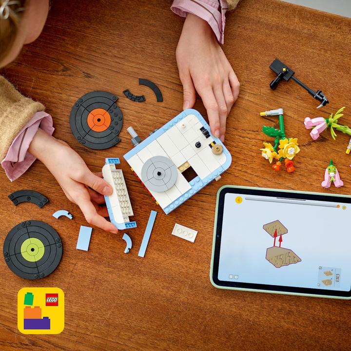 Produktbild LEGO Plattenspieler mit Blumen