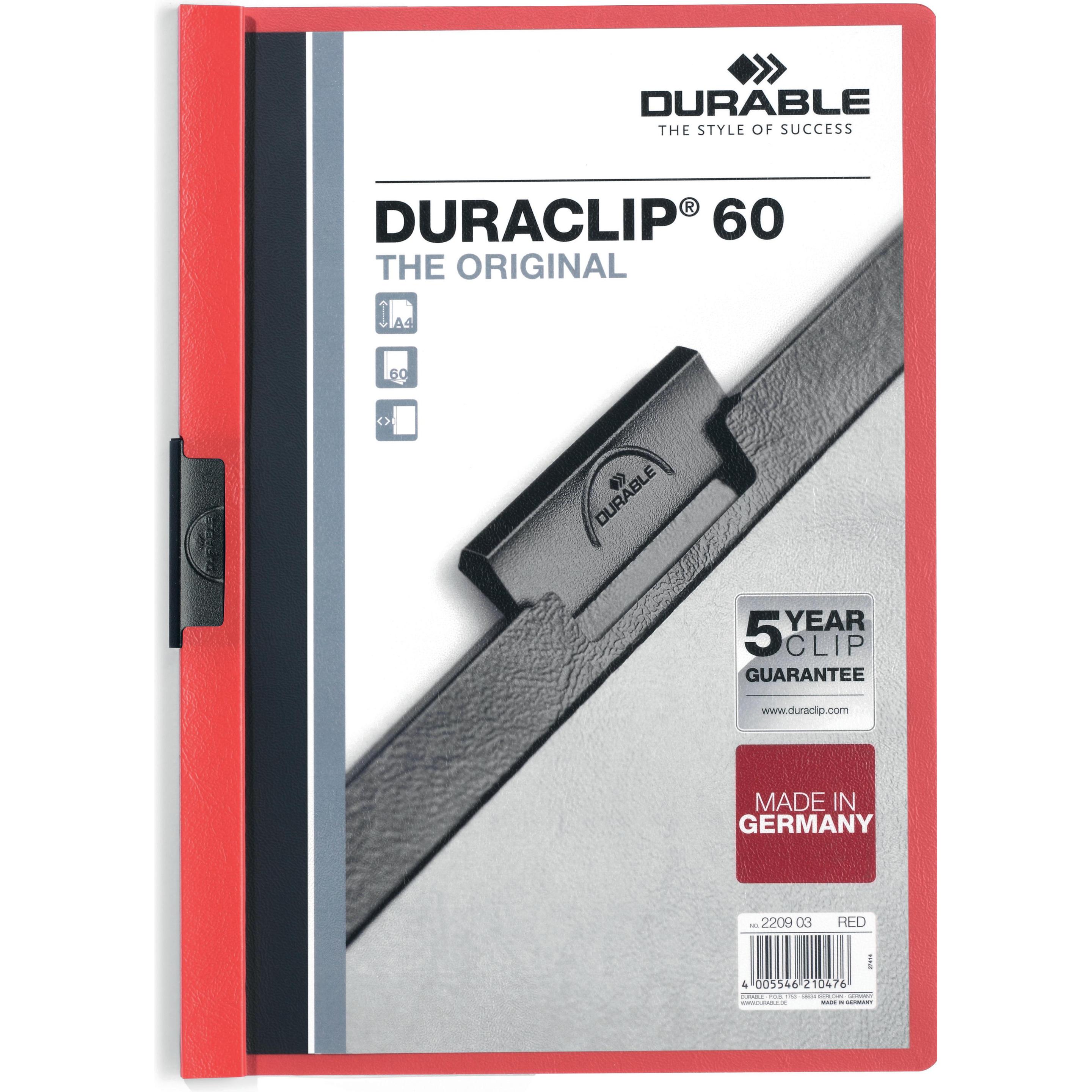 Durable, Mappe, Klemmhefter DURACLIP 60 (A4, 1 x)