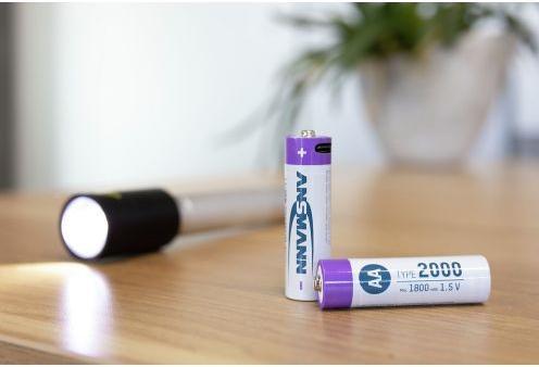 Image du produit Ansmann Batterie NiMH rechargeable Mignon AA type 2900 (min. 2650 mAh) (2 pcs, AA, 2900 mAh)