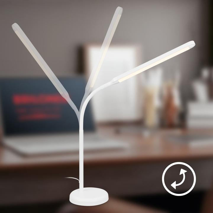 Actual product image Briloner MURA LED Tischleuchte - Weiss (600 lm)