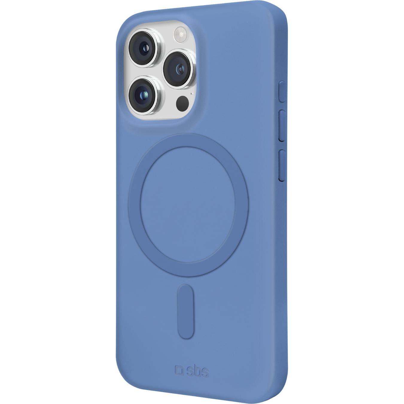 SBS Instinct Cover mit MagSafe für iPhone 16 Pro blue (Apple iPhone 16 Pro), Smartphone Hülle, Blau