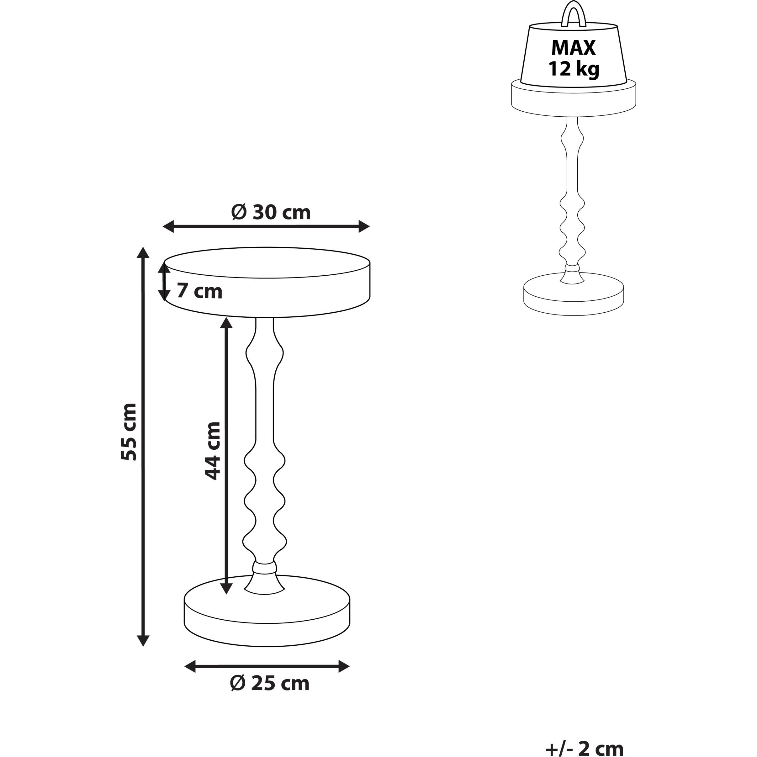 Thumbnail - Beliani, Couchtisch + Beistelltisch, Atapo (30 x 55 cm)