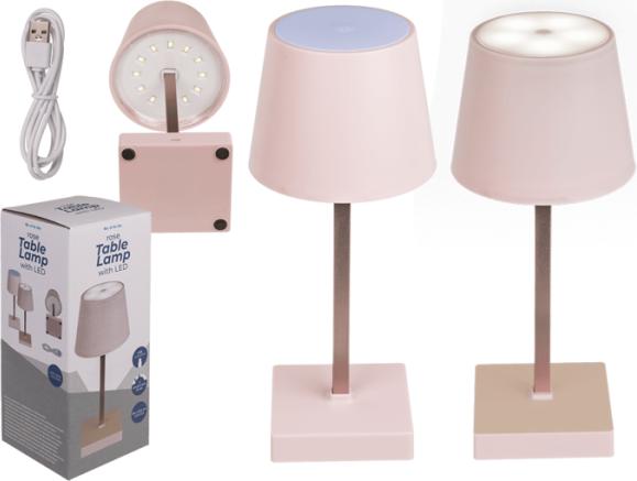 Image du produit Ootb Lampe de table rose avec LED