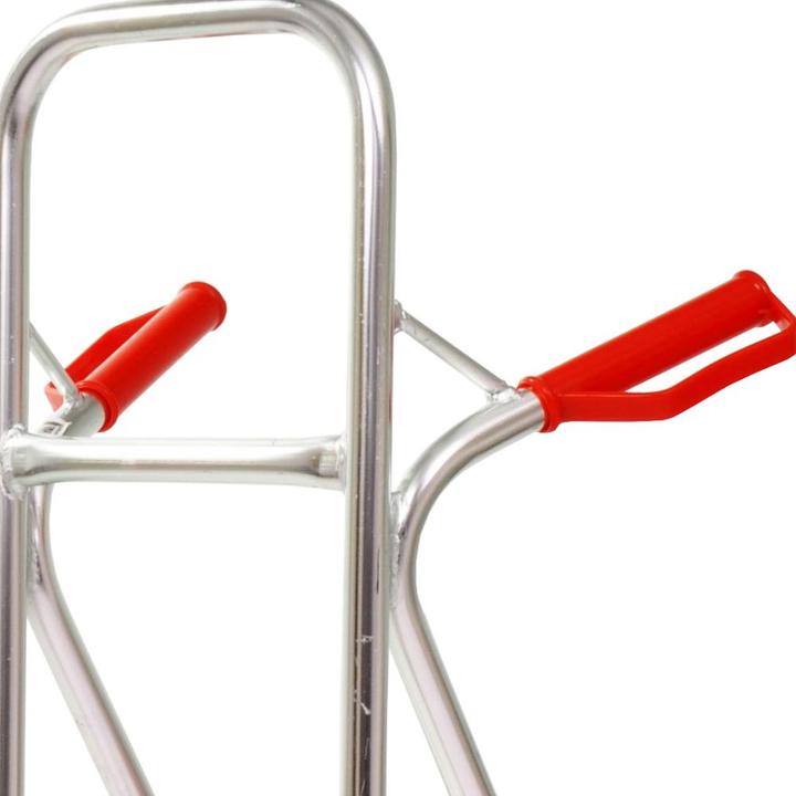 Actual product image FORT Sack truck Transport truck in silver, 30x116 cm, tyres: pneumatic tyres (200 kg)