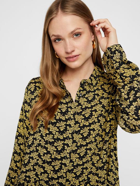 Image du produit Yas Robe chemisier en viscose à ourlet plongeant (S)