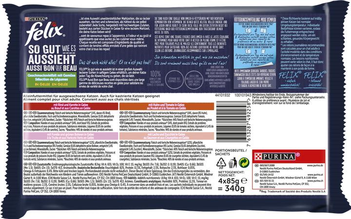 Produktbild Felix Gelee Gemüse (Adult, 4 Stk., 340 g)