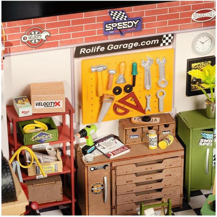 Actual product image Rolife Garage Workshop - Miniature house
