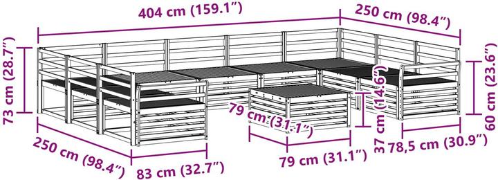 Produktbild vidaXL Outdoor-Sofa