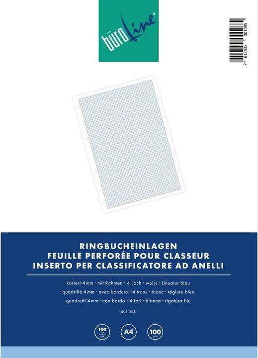 Actual product image BüroLine Ring binder inserts A4