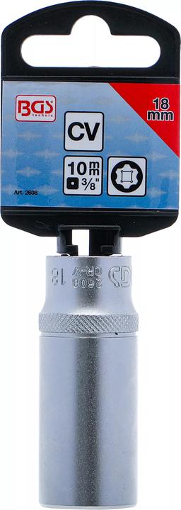 Produktbild BGS Steckschlüssel-Einsatz Super Lock, tief Antrieb Innenvierkant 10 mm (3/8") SW 18 mm (18 mm)