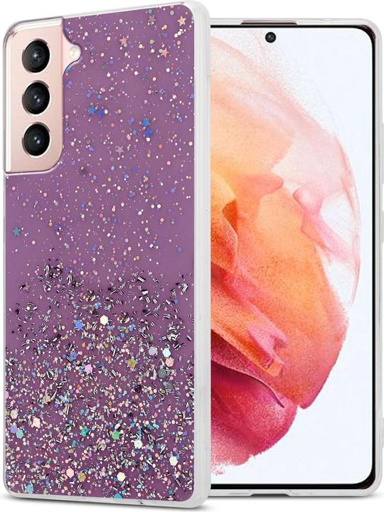 Purple with glitter