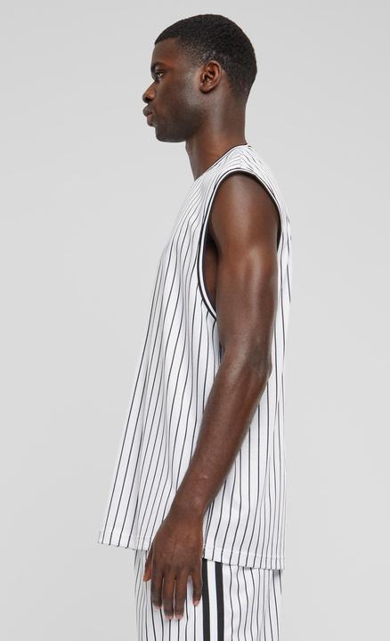 Actual product image Urban Classics Striped Mesh Tank Top - 166797 (L)