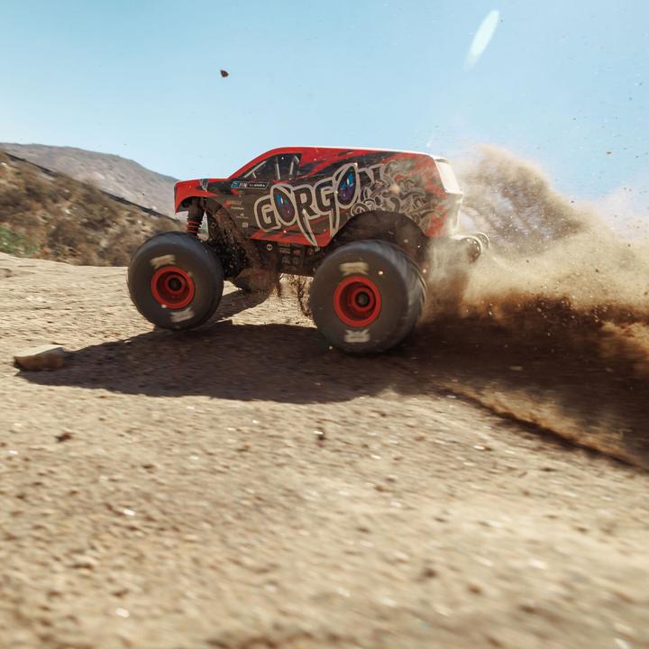 Actual product image Arrma Monster Truck Gorgon Grom Brushed 4x4 RTR 1:16 Rot (RTR Ready-to-Run)