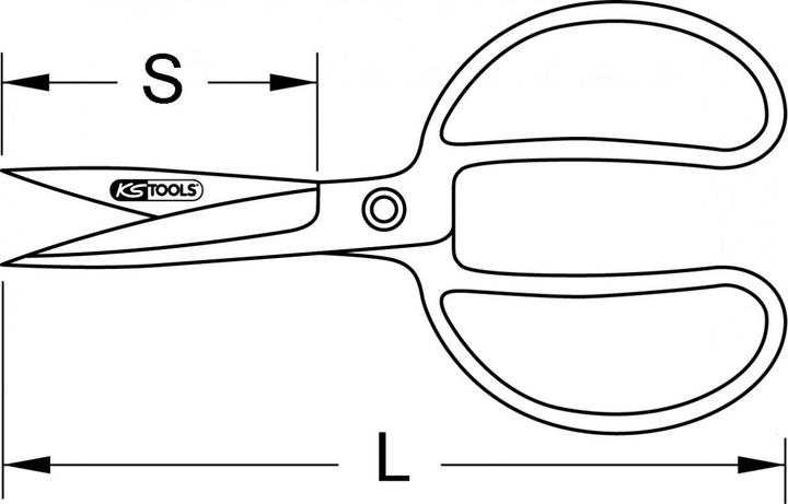Actual product image KS Tools Universal workshop shears (19 cm)