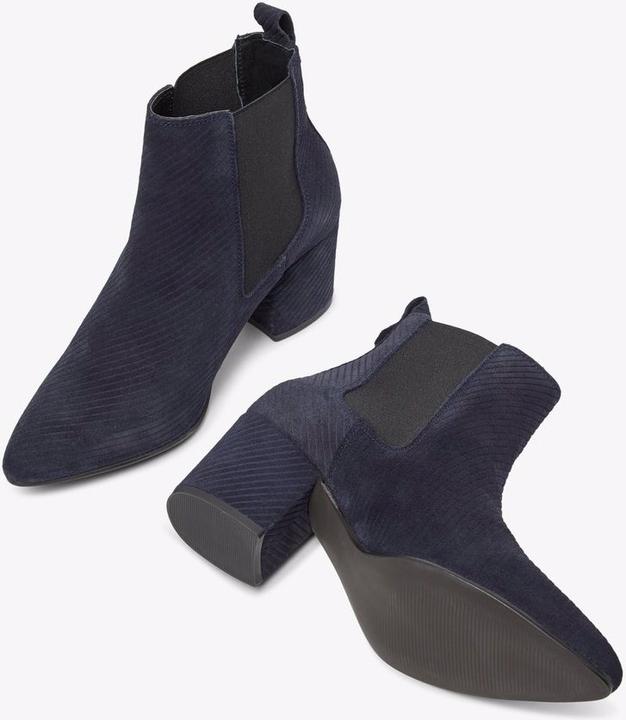 Immagine prodotto Bianco Stivali Chelsea in pelle scamosciata scanalata WIDE FIT (41)