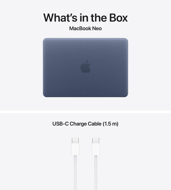 Immagine prodotto Apple MacBook Neo - 2026 (13", 256 GB, 8 GB, Svizzera, Apple A18 Pro)