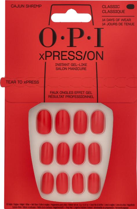 Produktbild OPI Xpress/On Nail Art (Kunstnägel, Cajun Shrimp (rot))