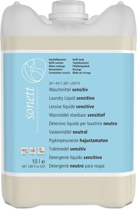 Actual product image Sonett Waschmittel sensitiv 30° 95°C (135 Washing cycles, Liquid)