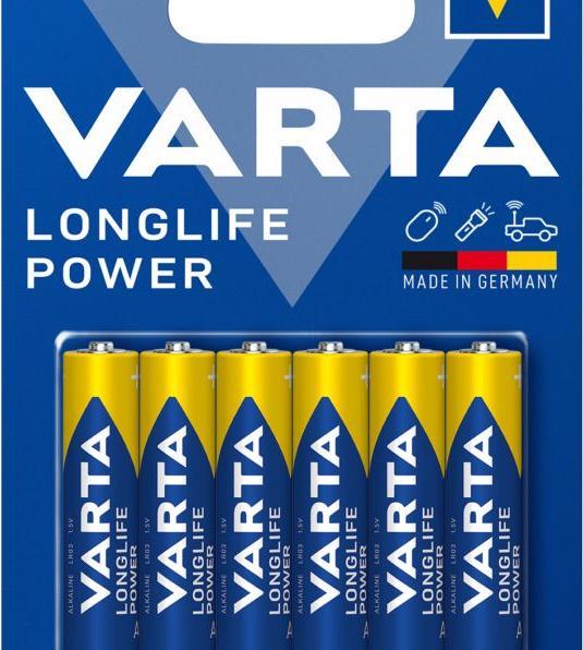 Produktbild Varta Longlife Power AAA (6 Stk., AAA, 1260 mAh)