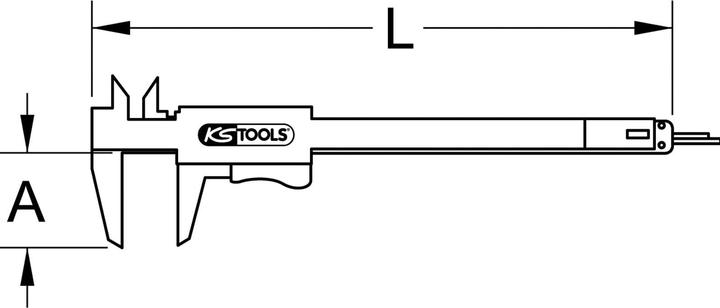 Produktbild KS Tools Taschen-Messschieber