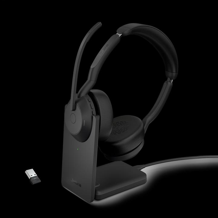 Image du produit Jabra Evolve2 55 UC + Ladestation (Sans fil, Filaire, USB-A)