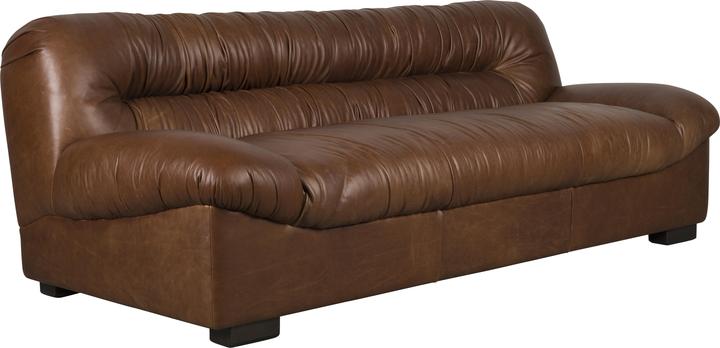 Actual product image Dutchbone Sofa Douglas Wax Leather Chocolate