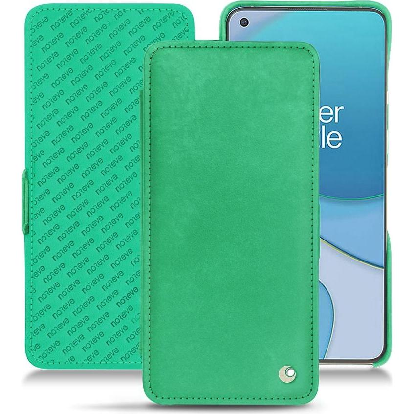 Noreve Lederschutzhülle horizontal (OnePlus 8T), Smartphone Hülle, Grün