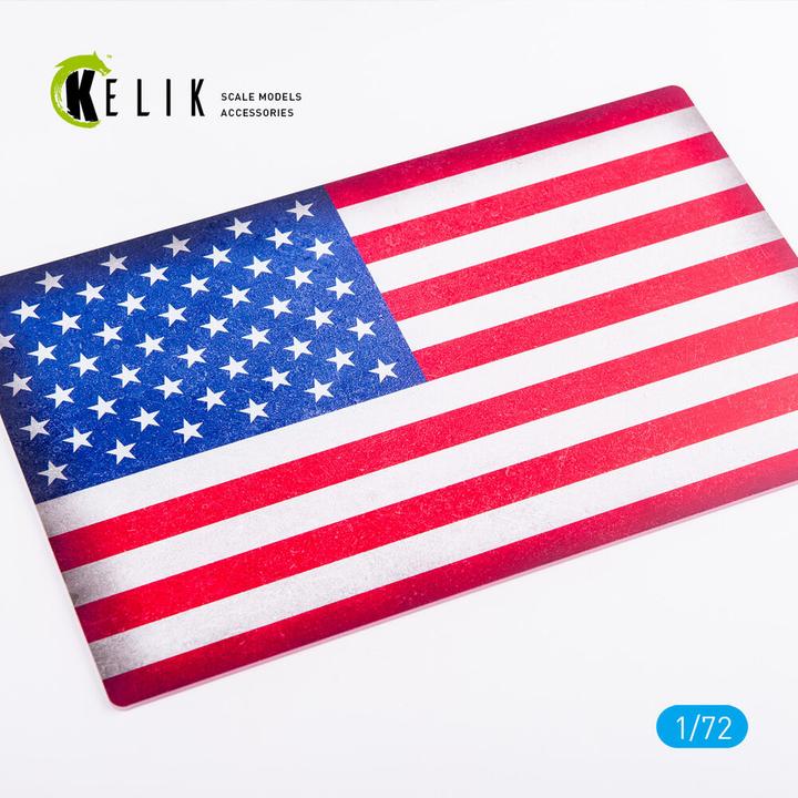 Immagine prodotto Kelik USA Flag - Base - Acrylic 3 mm (280 x 180 mm) (170 g) (28 x 18 cm)