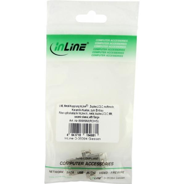 Thumbnail - InLine LWL Metall-Kupplung (CAT6), Netzwerkkabel