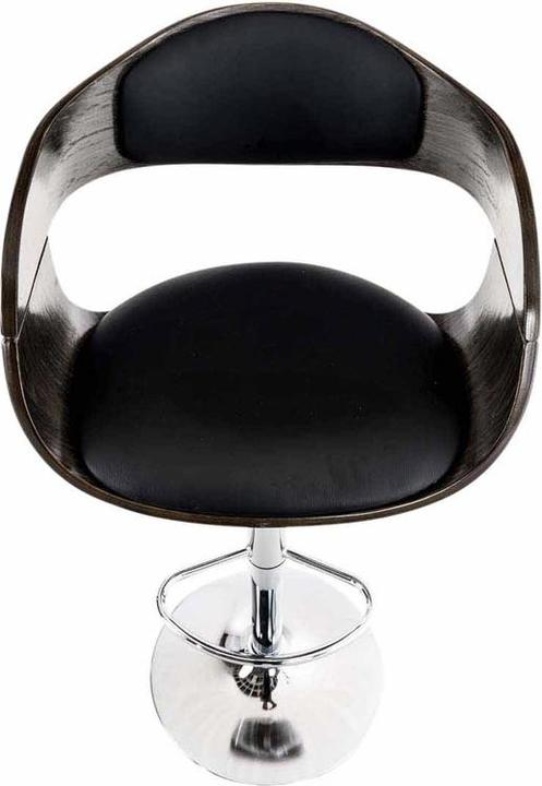 Actual product image CLP Kingston bar stool, black/grey
