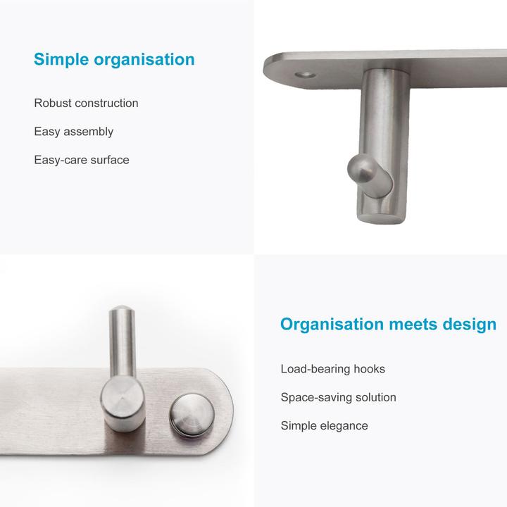 Immagine prodotto Intirilife Appendiabiti con 3 ganci nero