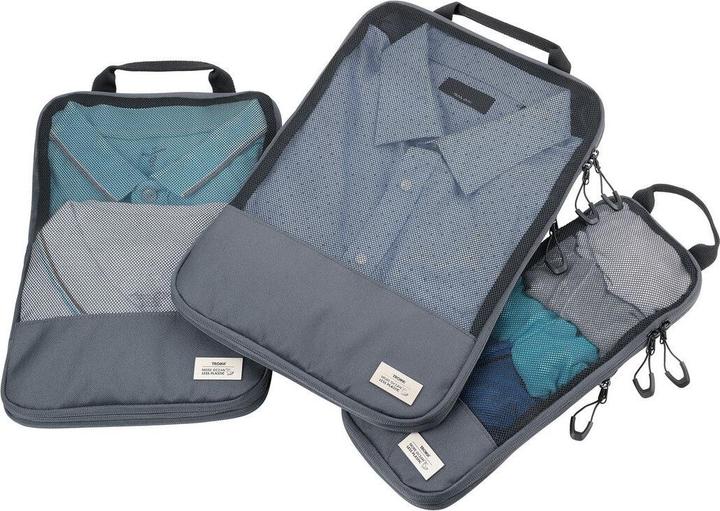 Produktbild Troika Kompressionstaschen Set BLUE CYCLE PACKING CUBES